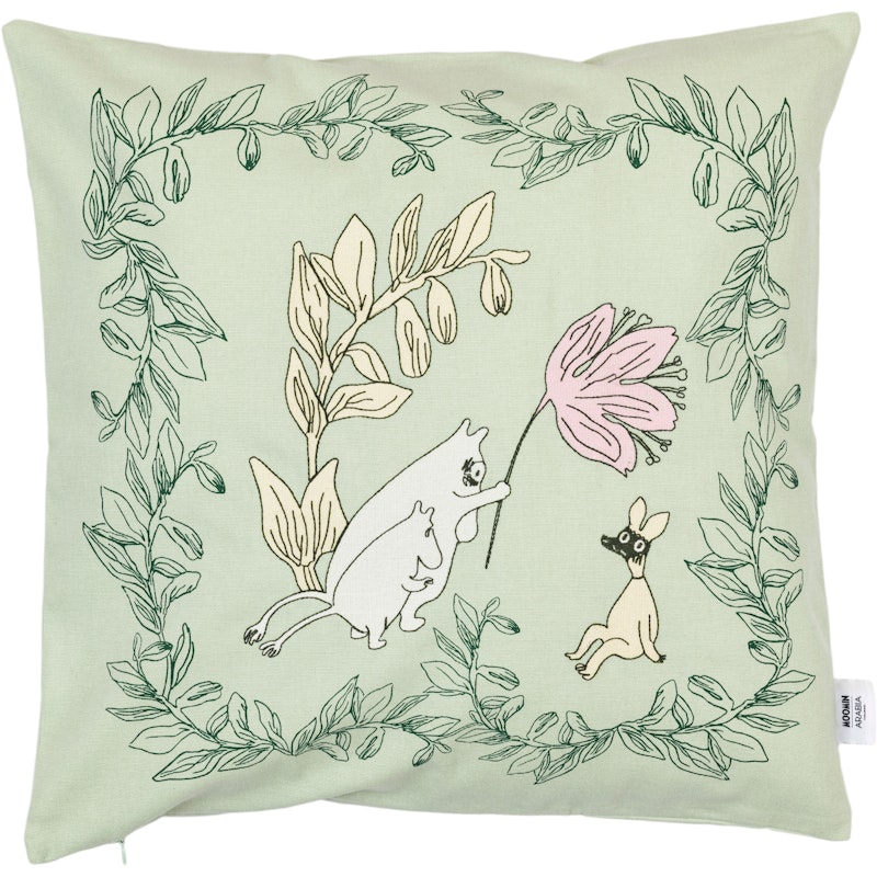 Moomin Kissenbezug 50x50 cm, Grün
