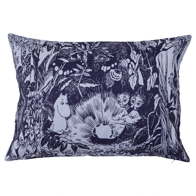 Moomin Kissenbezug Der Wald der Mystik 40x58 cm, Blau