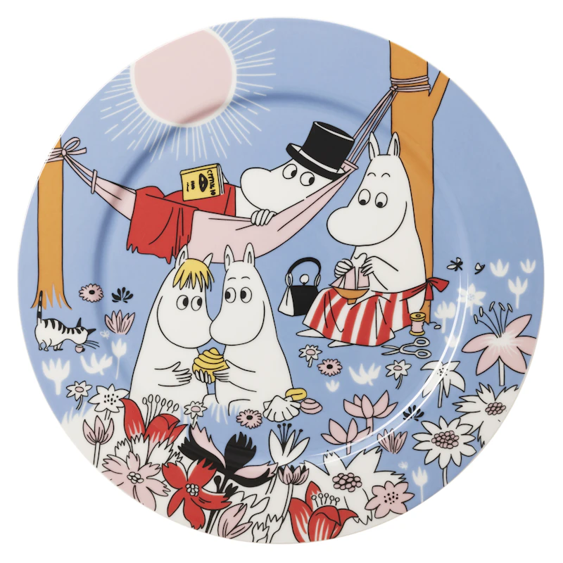 Moomin Servierteller 30 cm Family Time, Blau