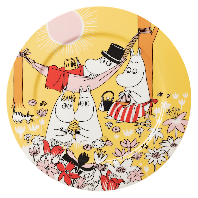 Moomin Servierteller 30 cm Family Time, Gelb