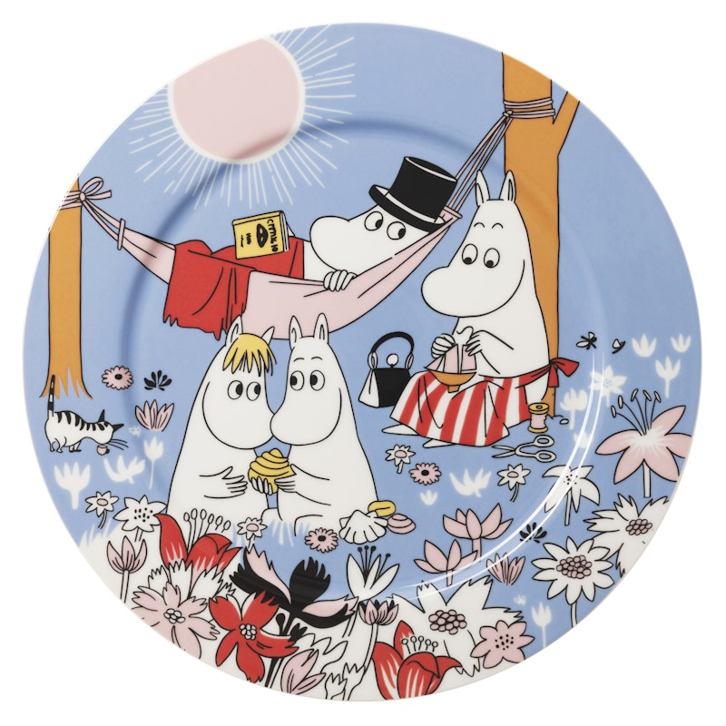 Moomin Servierteller 30 cm Family Time, Blau