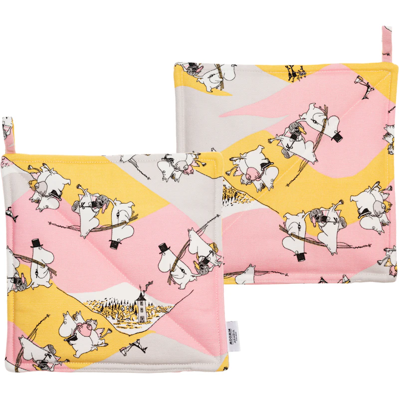 Moomin Topflappen Zeit mit der Familie 22x22 cm 2-er Set