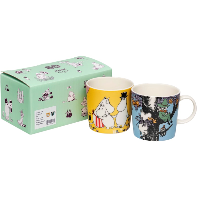 Moomin Tasse Family Time & Friends Forever 30 cl 2-er Set