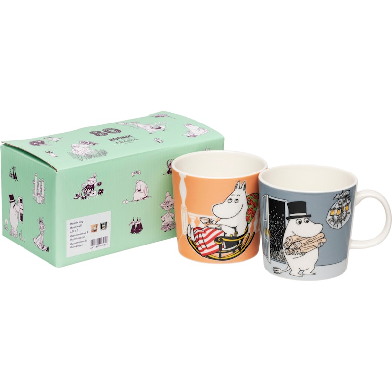 Moomin Tasse Moominmamma & Moominpappa 30 cl 2-er Set
