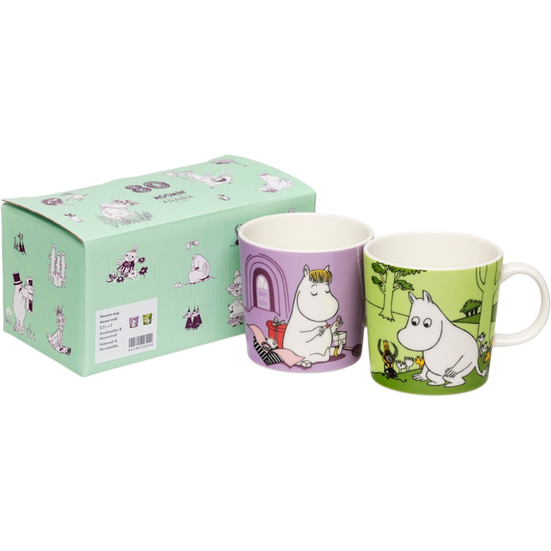 Moomin Tasse Snorkmaiden & Moomintroll 30 cl 2-er Set