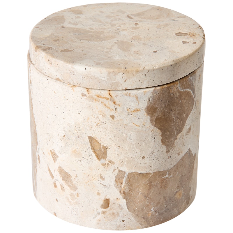 Vita Dose Mit Deckel Marmor, Seashell
