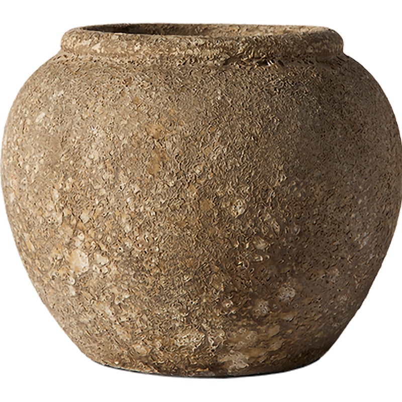 Luna Dekorativer Topf Beige, 25 cm