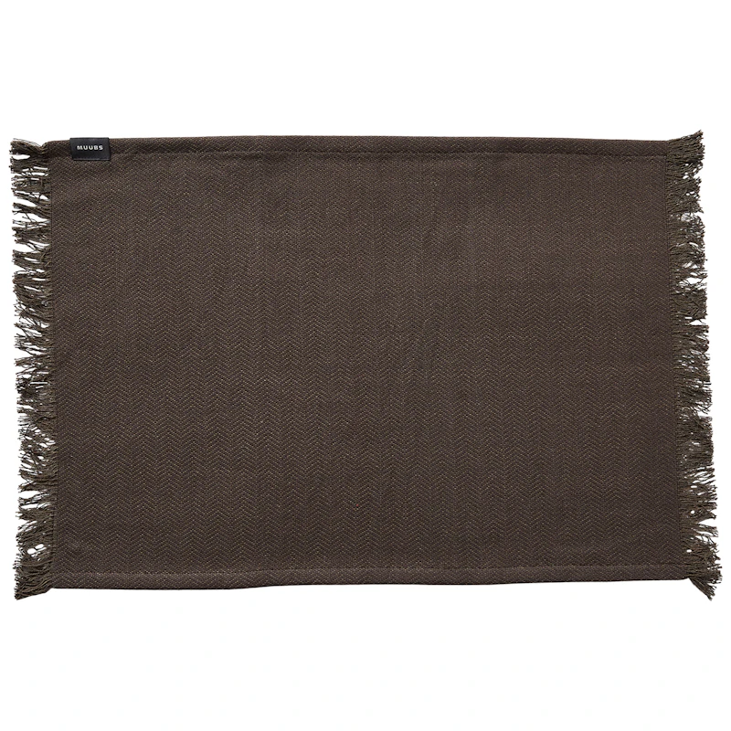 Umami Tischset 36x50 cm, Braun / Schwarz