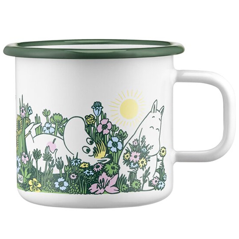 Moomin In the garden Emaille-Becher 37 cl