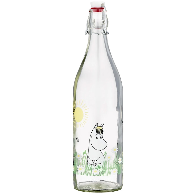 Moomin In the garden Glasflasche 1 L