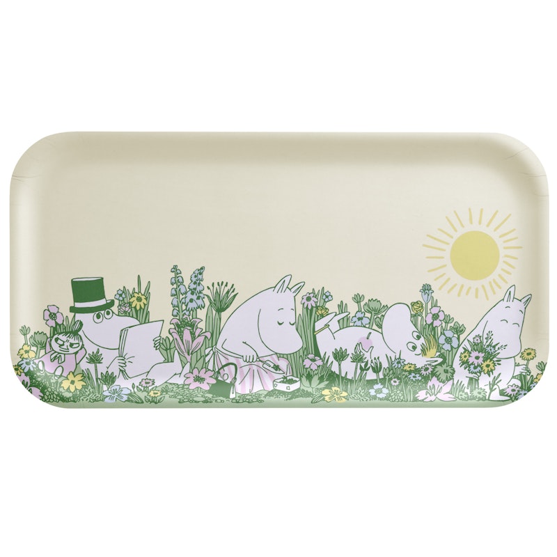 Moomin In the garden 22x43 cm Tablett