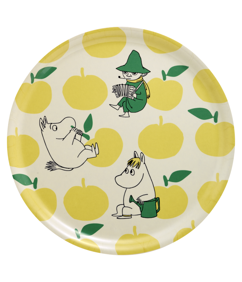 Moomin Joyfull Apples Tablett Ø35 cm