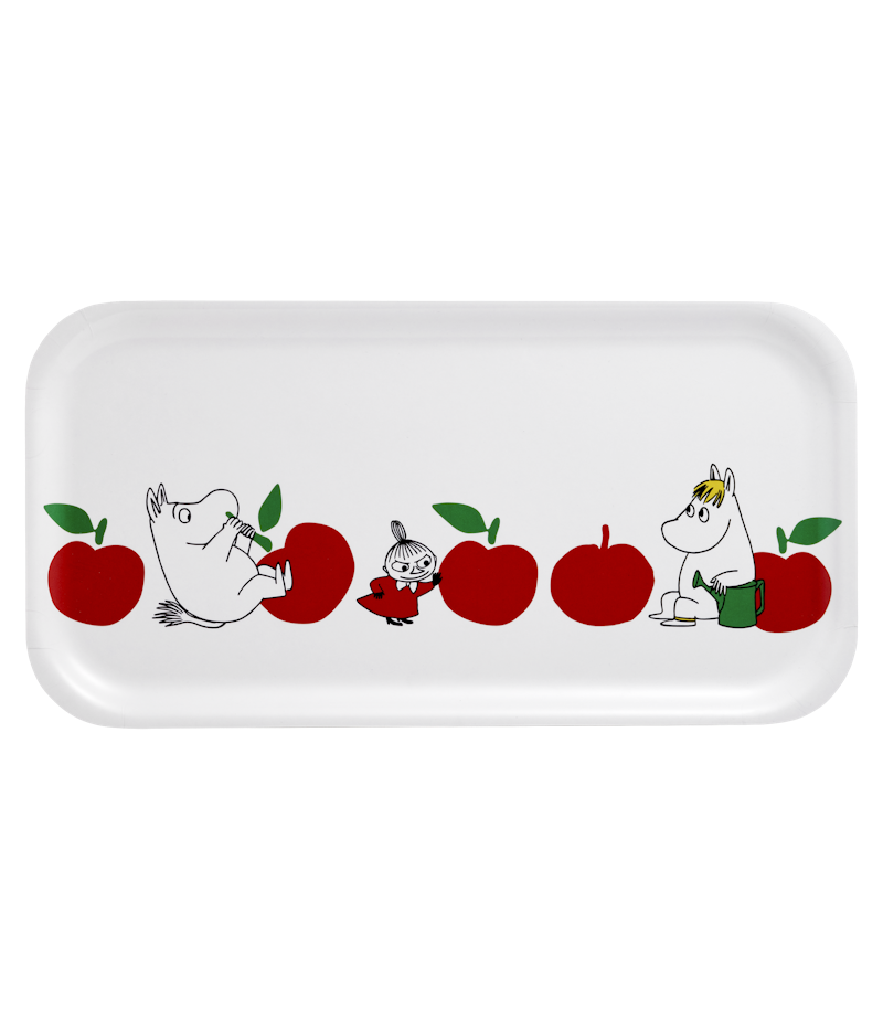 Moomin Joyfull Apples Tablett 43x22 cm