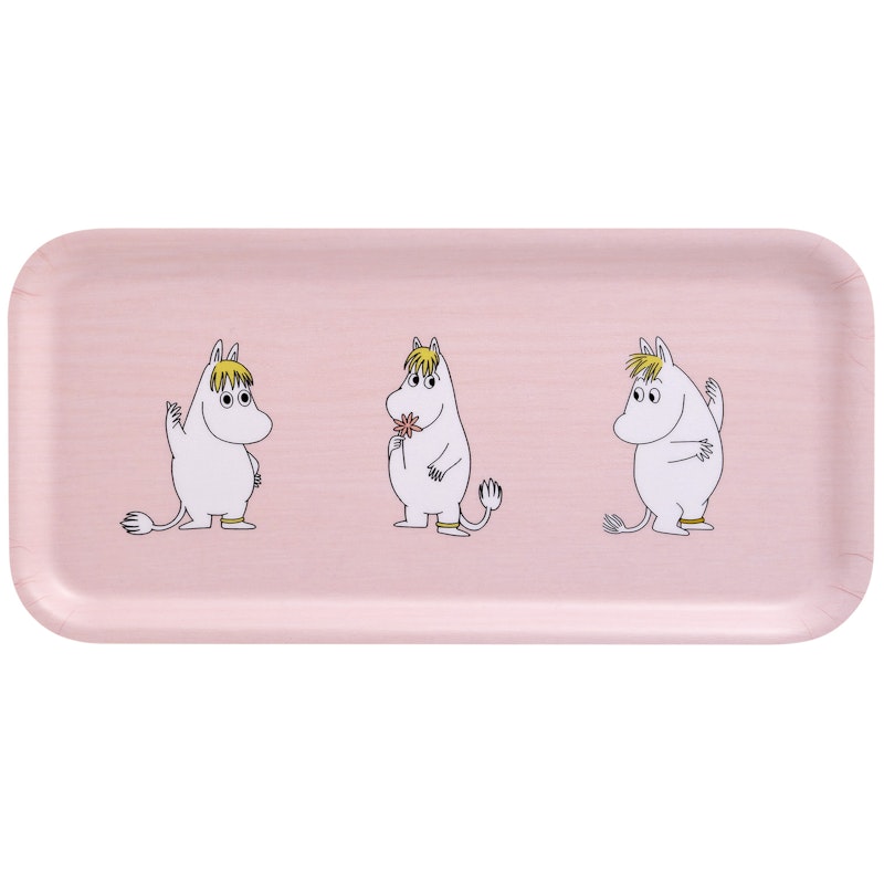Moomin Retro Tablett 27x13 cm, Rosa