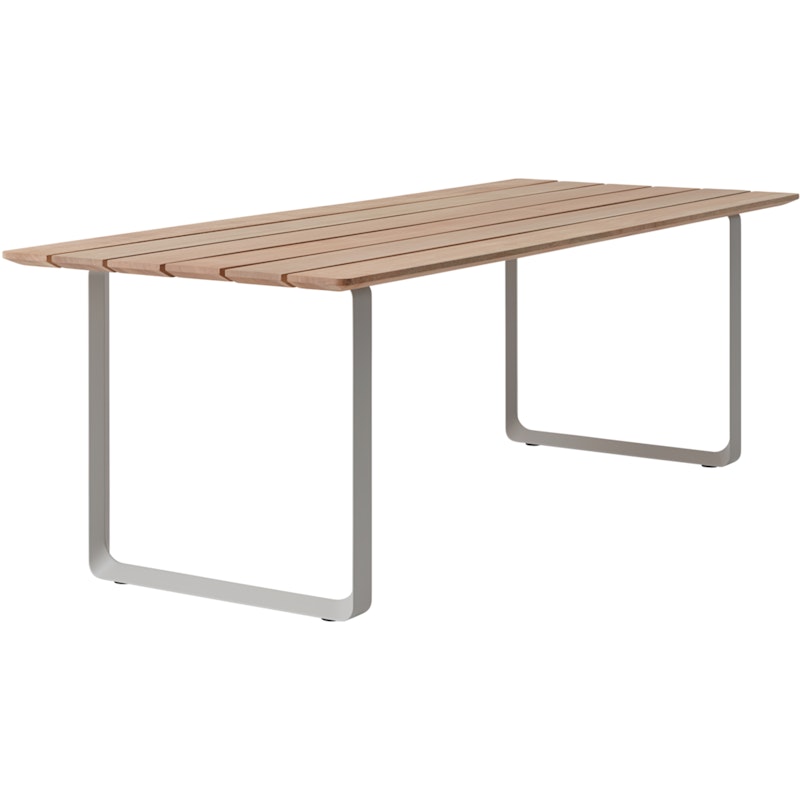 70/70 Outdoor Tisch 90x225 cm, Mahagoni / Grau