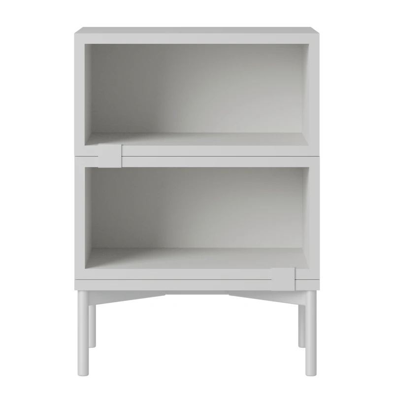 Stacked Configuration 1 Nachttisch, Grau