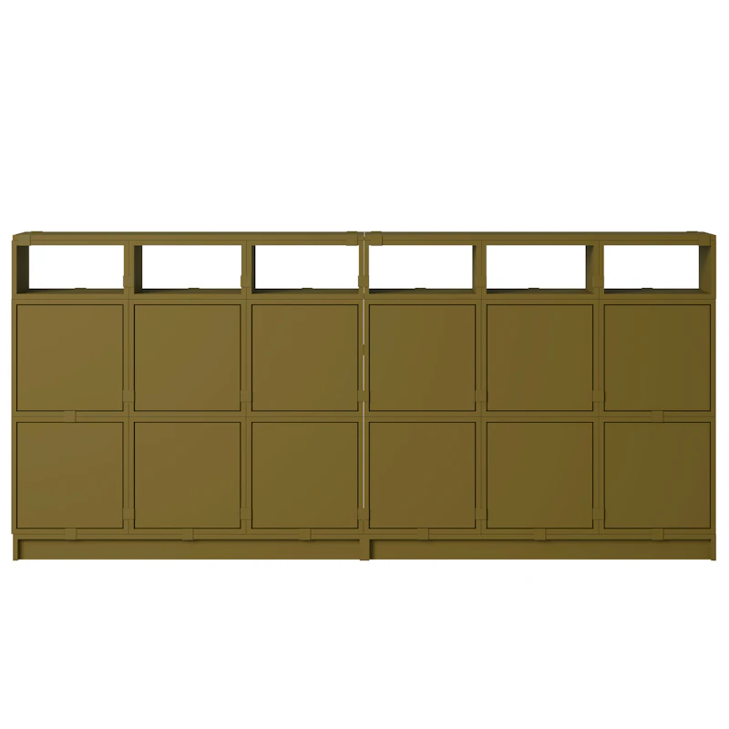 Stacked Configuration 1 Sideboard, Dunkelgrün