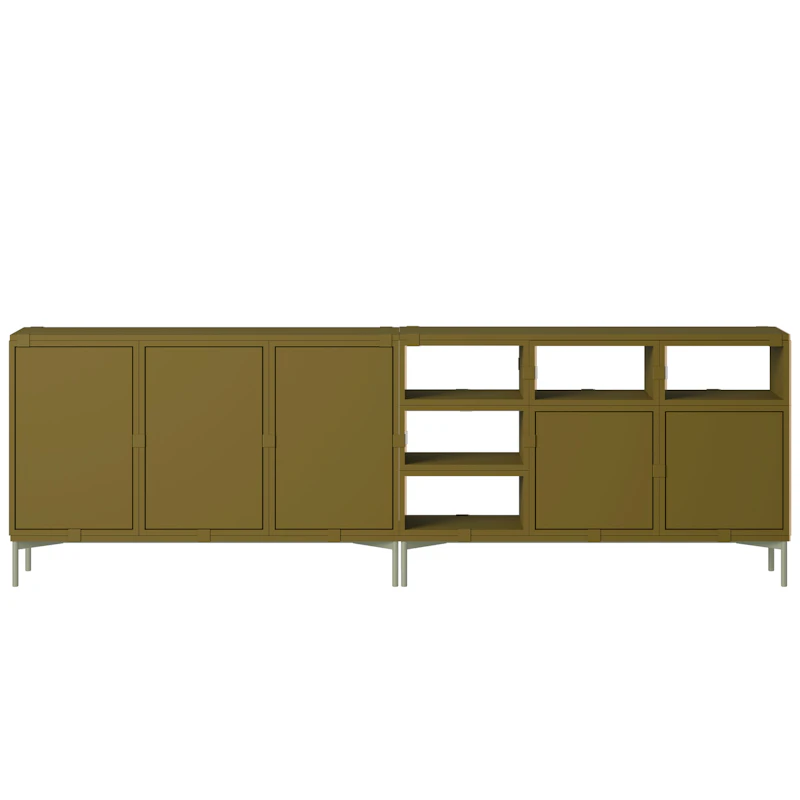 Stacked Configuration 2 Sideboard, Dunkelgrün