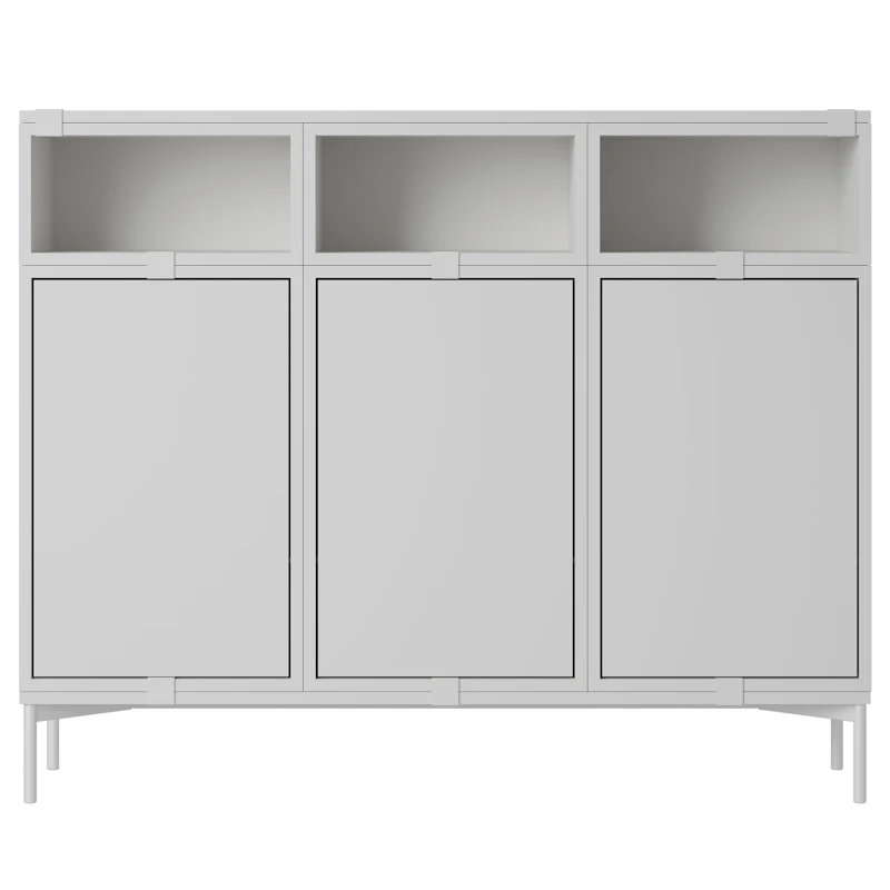 Stacked Configuration 3 Sideboard, Grau