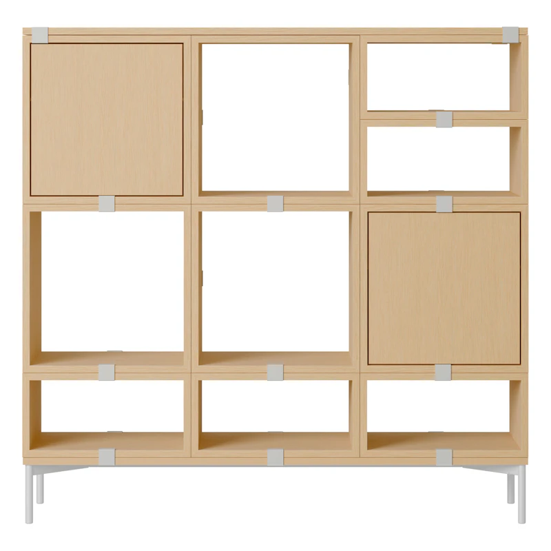 Stacked Configuration 3 Aufbewahrung Regal, Eiche
