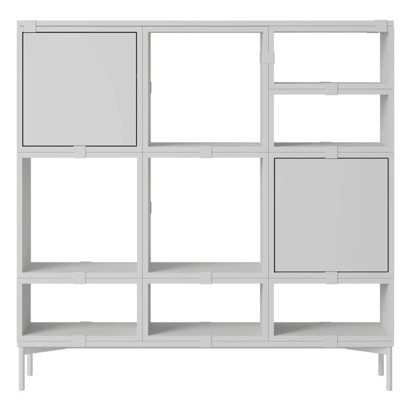 Stacked Configuration 3 Aufbewahrung Regal, Grau
