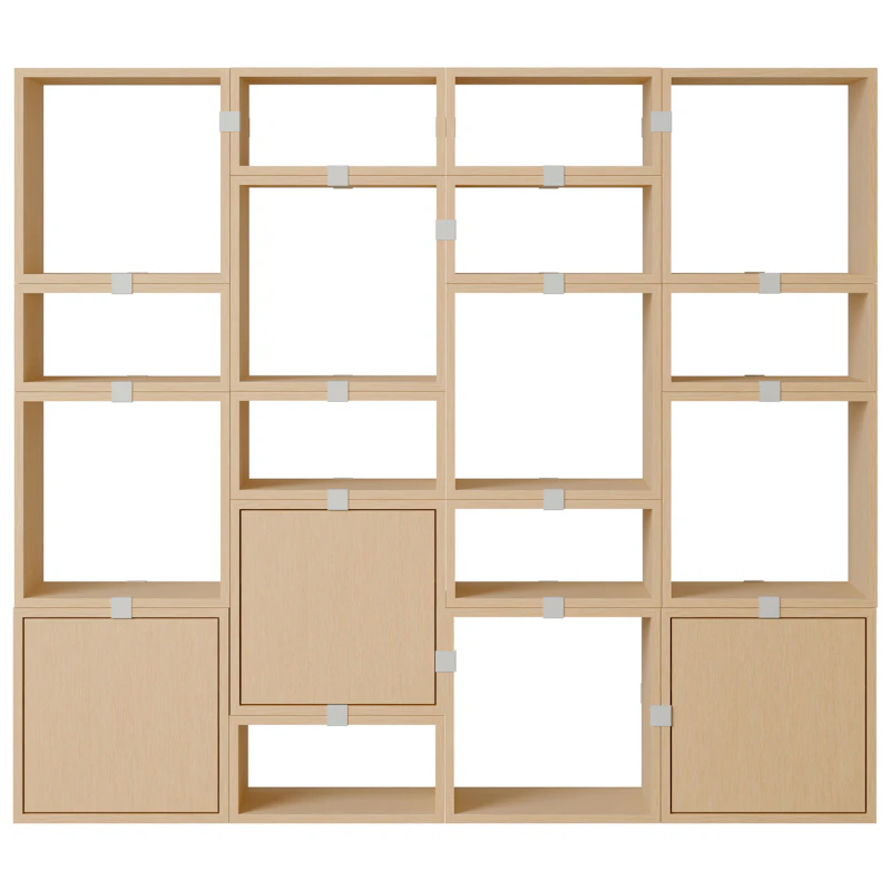 Stacked Configuration 4 Bücherregal, Eiche