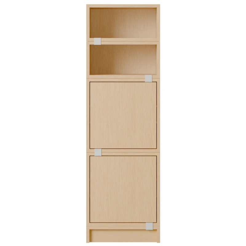 Stacked Configuration 4 Büroregal, Eiche