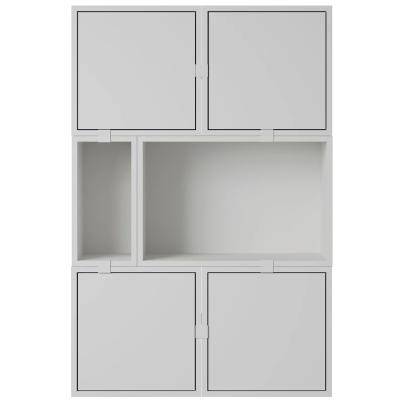 Stacked Configuration 4 Sideboard, Grau