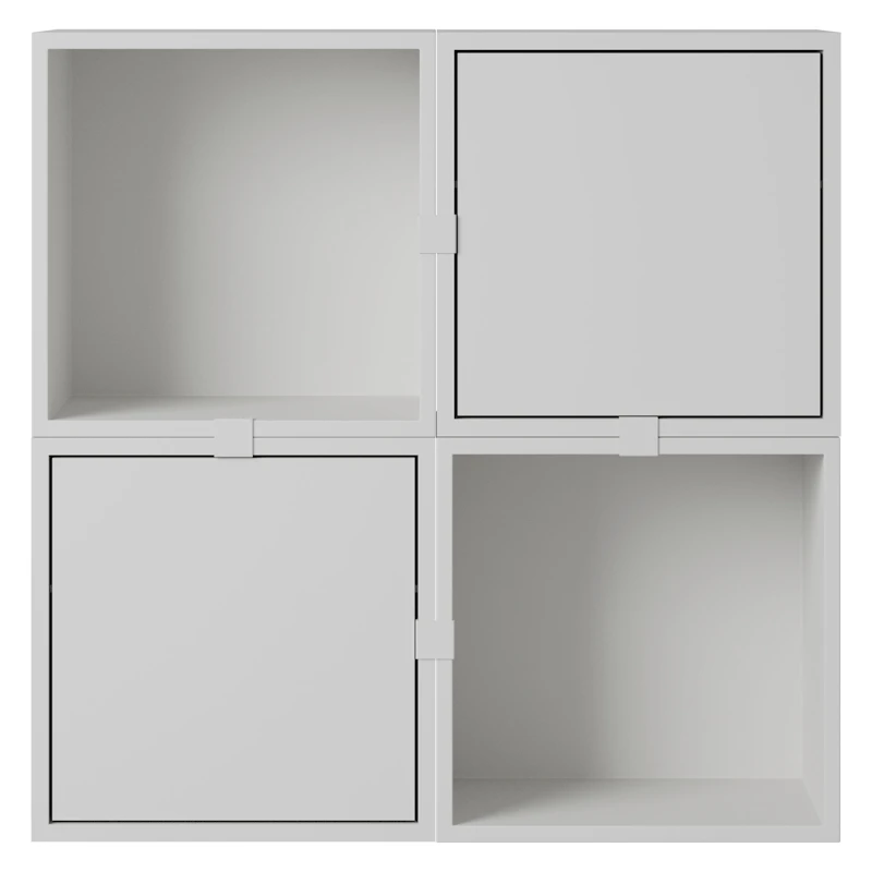 Stacked Configuration 4 Wandaufbewahrung, Grau