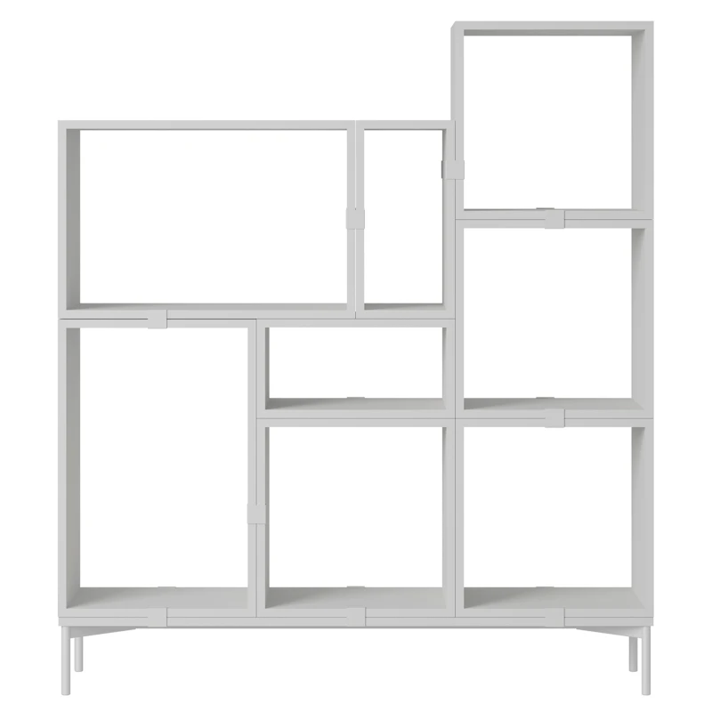 Stacked Configuration 5 Bücherregal, Grau