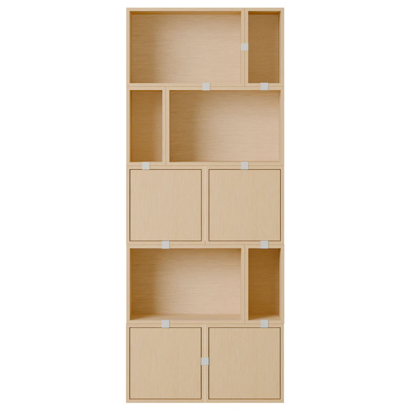 Stacked Configuration 8 Bücherregal, Eiche