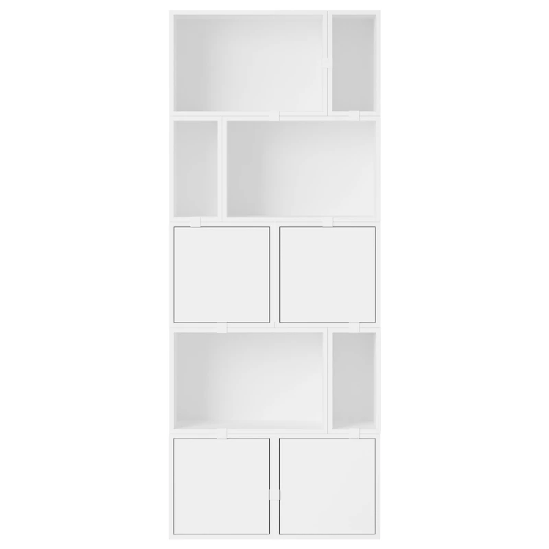 Stacked Configuration 8 Bücherregal, Weiß