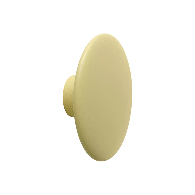 Dots Haken Holz Ø 13 cm, Yellow Beige