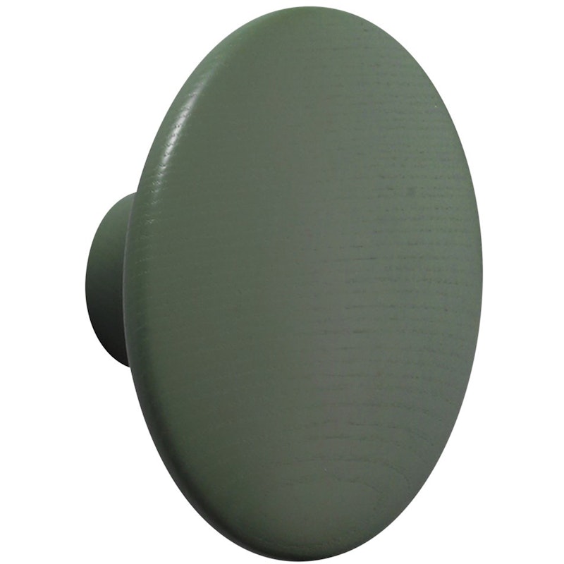 Dots Haken Holz Ø13 cm, Dusty Green