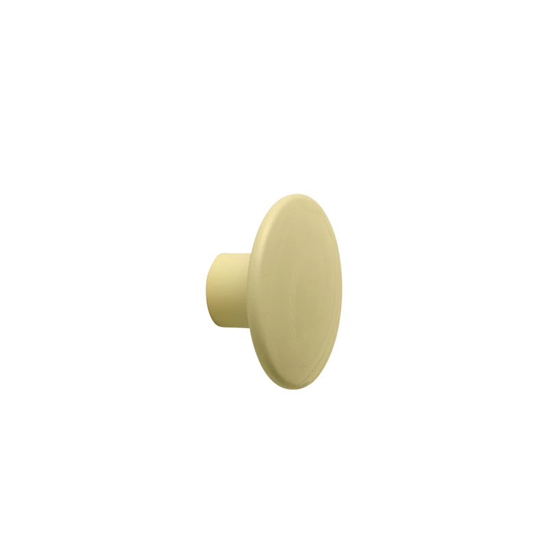 Dots Haken Holz Ø 9 cm, Yellow Beige