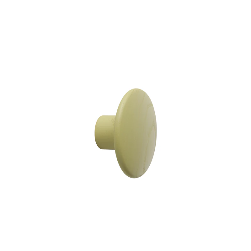 Dots Haken Holz Ø 9 cm, Helles Olivgrün
