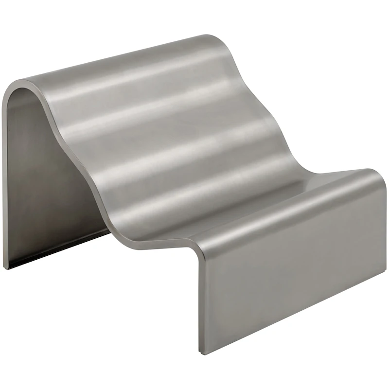 Dream View Bank 100 cm, Gebürsteter Stahl