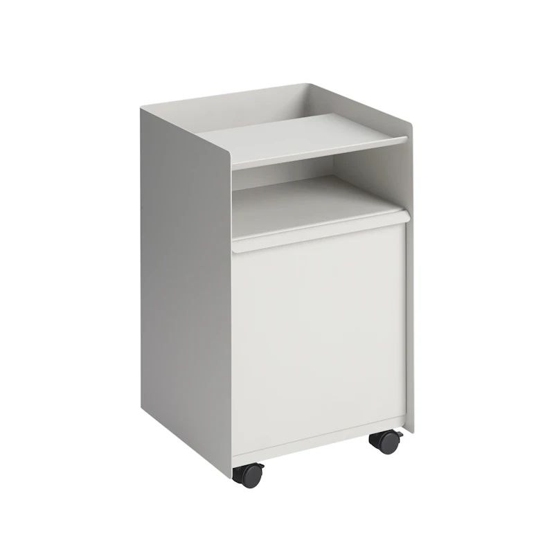 Folded Rollschrank Mit Tür, Grau