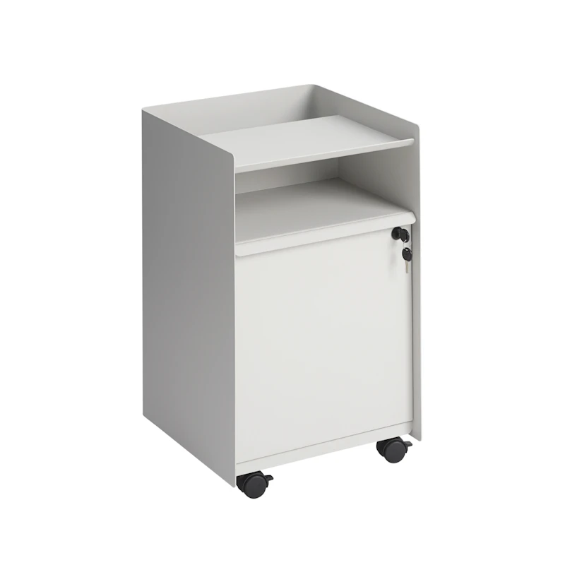 Folded Rollschrank Mit Tür und Schloss, Grau
