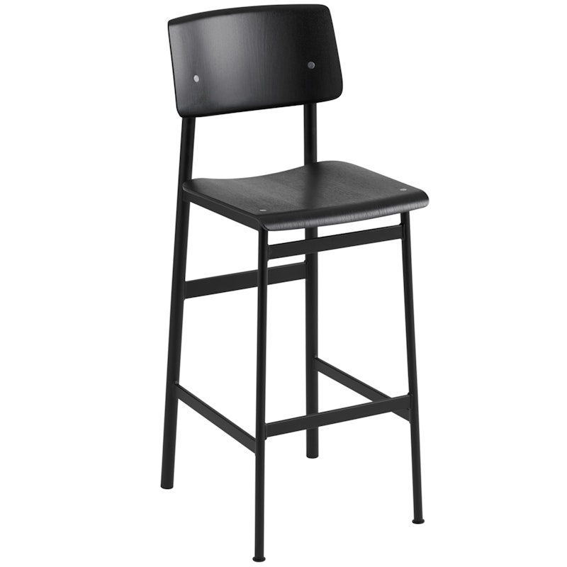 Loft Barhocker Schwarz, 75 cm