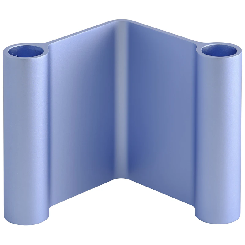 Pair Kerzenständer 11 cm, Hellblau