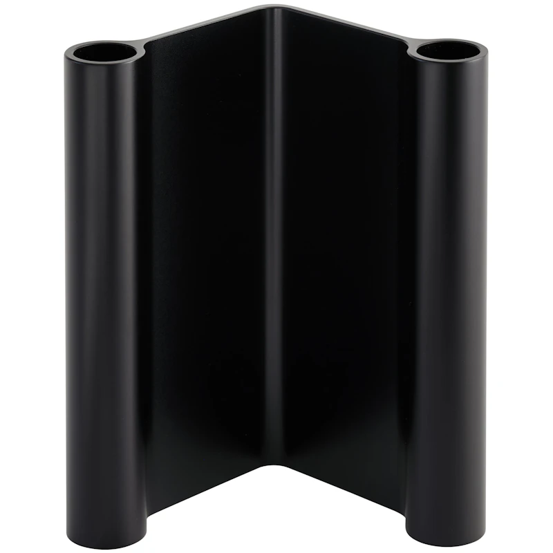 Pair Kerzenständer 18 cm, Schwarz