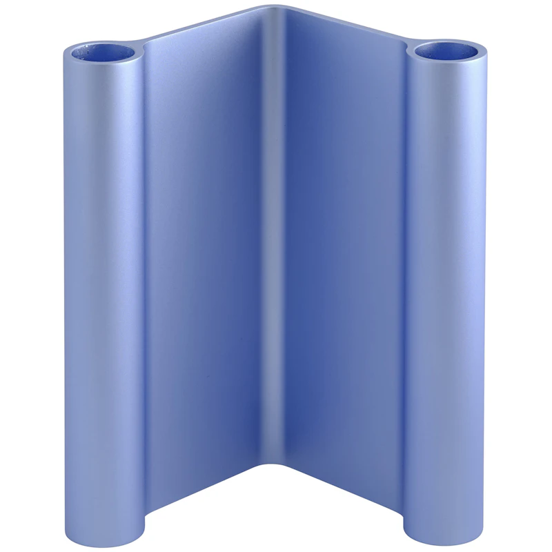 Pair Kerzenständer 18 cm, Hellblau