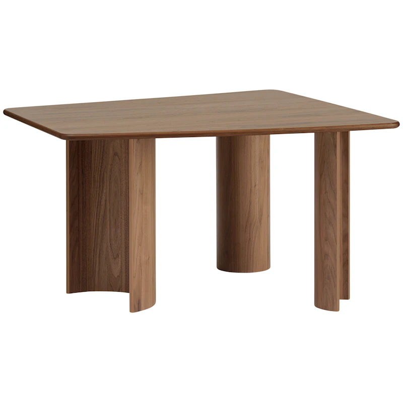 Re-Norm Esstisch 120x130 cm, Walnussfarben