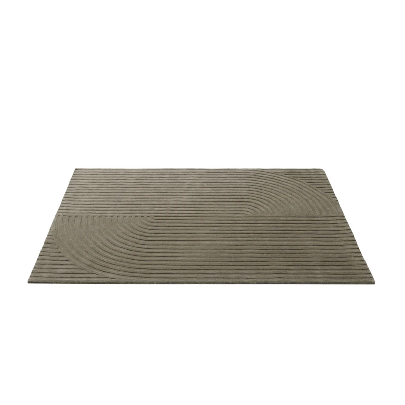 Relevo Wollteppich 170x240 cm, Taupe