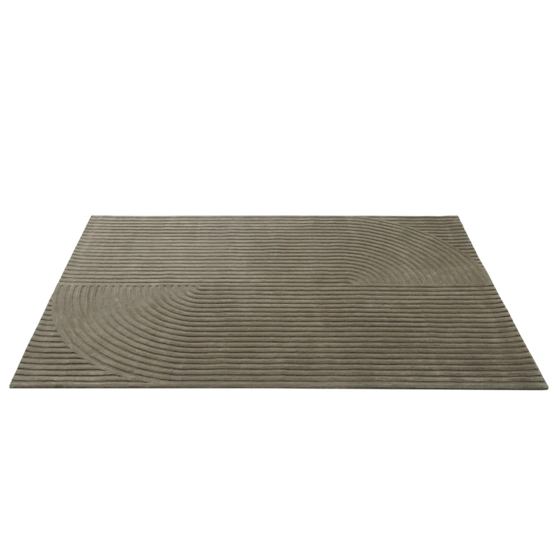 Relevo Wollteppich 200x300 cm, Taupe