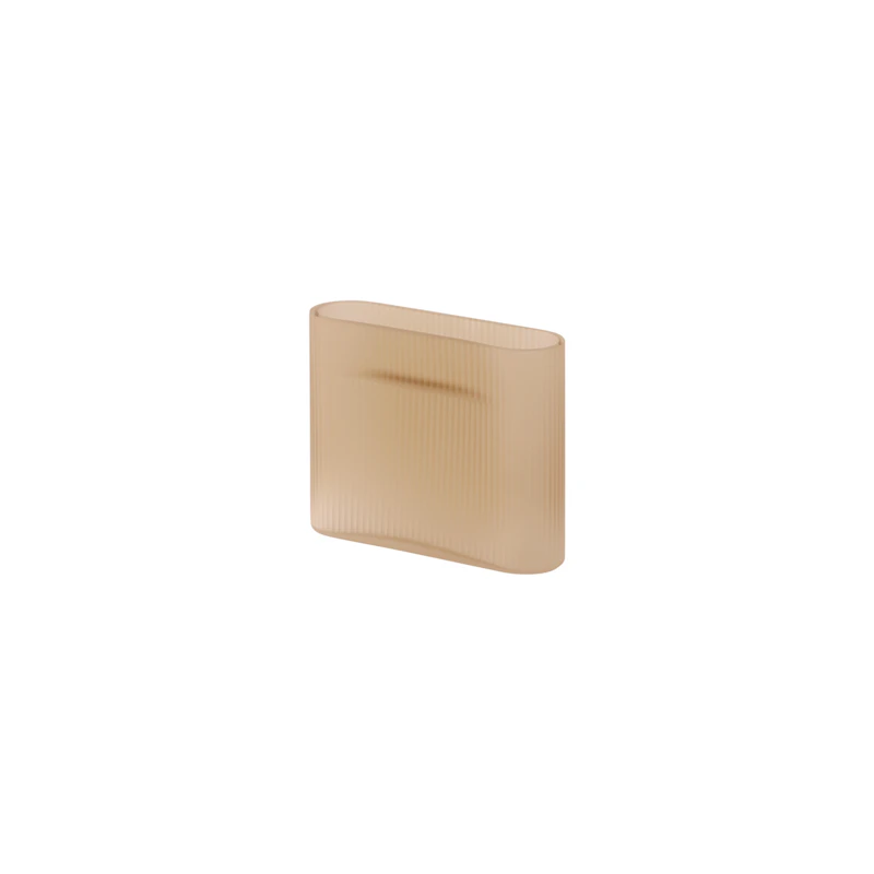 Ridge Vase Mattglas 16,5 cm, Light Orange
