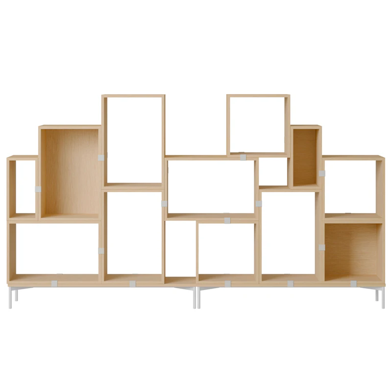 Stacked Configuration 3 Bücherregal, Eiche