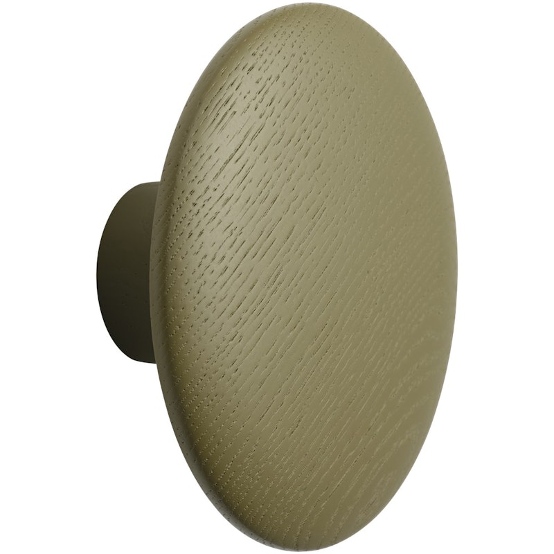 Dots Haken Holz Ø13 cm, Brown Green