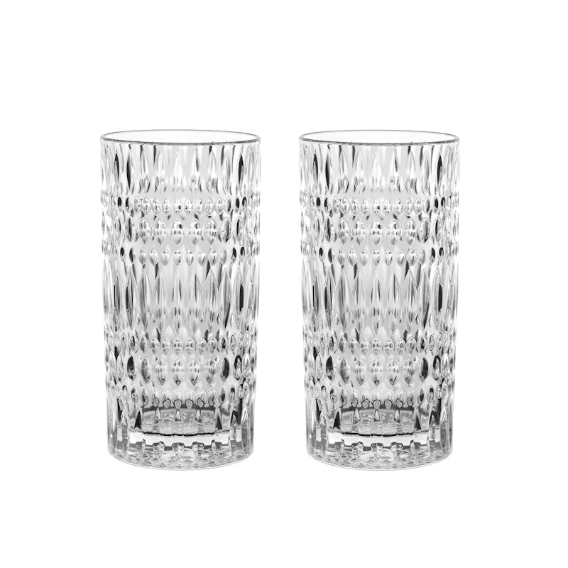 Ethno Latte-Glas 42 cl 2-er Set